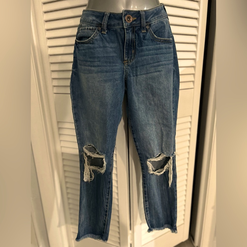 Rewash brand distressed cropped jeans size 5/27